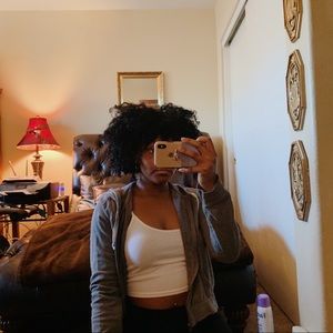 grey hollister jacket